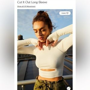 EUC Free People Cut It Out Long sleeve